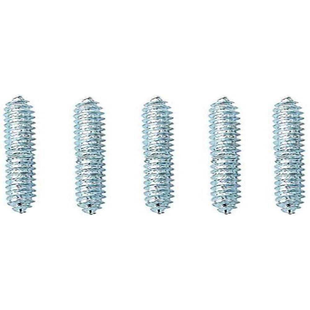 Merriway BH06757 (10 Pcs) Steel Dowel Screws Wood BZP M6 x 50 mm x 12 - Pack of 10 Pieces