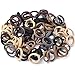 Seamless Cotton Stretch Hair Ties Bands Rope Ponytail Holders Headband No Crease Damage for Thick Heavy and Curly Hair (Neutral Colors)