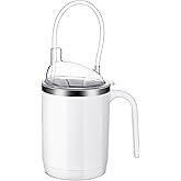 Jingmore Adult Sippy Cups for Elderly 15.2 oz Stainless Steel Spill Proof Feeding Cup with Straw Handle No Spill for Dementia Disabled Maternity Dysphagia Swallowing