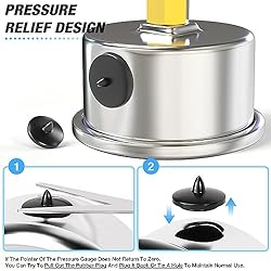 MEANLIN MEASURE 0~100Psi Stainless Steel 1/8" NPT