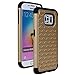 S6 Edge Case, Galaxy S6 Edge Case, Style4U Galaxy S6 Edge Studded Rhinestone Crystal Bling Hybrid Armor Case Cover for Samsung Galaxy S6 Edge with 1 Style4U Stylus [Gold/Black]