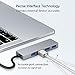 VANMASS Aluminum USB C Hub HDMI, 4 in 1 USB C Adapter, Type C to 4K HDMI Port, 60W Power Delivery, USB 3.0 Ports Compatible with MacBook, MacBook Pro/Mini, iMac, Surface, XPS and Others, Dark Gray