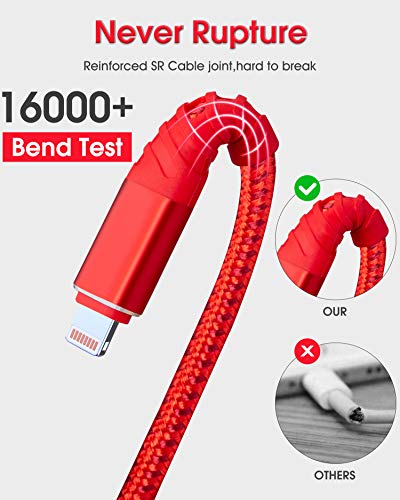 1 Lightning+Charger+Braided+Charging+Compatible