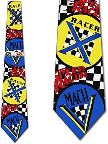 Speed Racer Mach V Tie by Ralph Marlin - Mens Cartoon Neckties