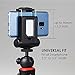 Dimmable 5600K Mini Multi-Angle LED Light:Compatible with Tripod, 180° Fordable Selfie Mode, Cold Shoe, ¼”-20 Female Screw Mount, Universal Smartphone Holder iPhone, Samsung Galaxy, Google Pixel, Sony