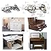 FYTRONDY Full Overlay Stainless Steel Soft Slow Close Kitchen Cabinet Door Hinges,ONE Pair (2 PCS) in Pack