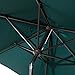 Abba Patio 7.5ft Patio Umbrella Outdoor Umbrella Patio Market Table Umbrella with Push Button Tilt and Crank for Garden, Lawn, Deck, Backyard & Pool, Dark Green