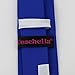 Coachella Ties Solid Color Knot Tie Contrast Necktie Jacquard Woven Skinny Tie 6cm (White/R.blue)