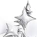 Star Foil Balloons - Silver Mylar Balloons, 24 pcs, 24 in, Party Decoration