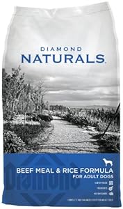Diamond Naturals Dry Food for Adult Dog, Beef and Rice Formula, 40 Pound Bag