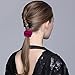 Jaciya 15 Pack Suede Scrunchies Stretch Scrunchies Ponytail Holder Hair Ring Hair Ties, 15 Colors