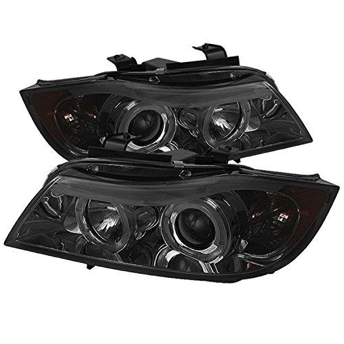 Spyder Auto PRO-YD-BMWE9005-AM-SM Smoke Halo Amber Projection Headlight