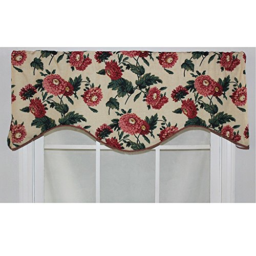 RLF HOME Butter Cotton 17-inch Ennis Cornice Window Valance