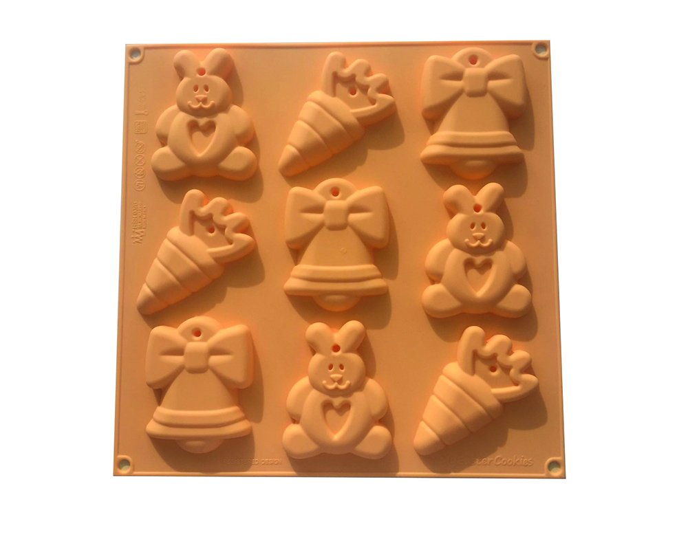 SILIKOMART HSH 03/B My Easter Cookies Baking Mould, Yellow
