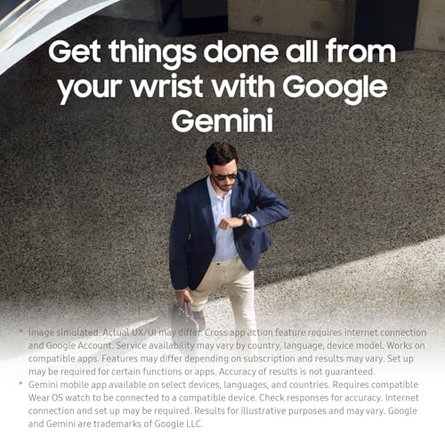 Samsung Galaxy Watch8 Classic Smartwatch, 46mm, Black, Bluetooth (CAD Version) - AI Assistant (Gemini), Sleep Coaching, Fitness Tracking