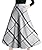 Cruiize Womens Classic Plaid High Waist Swing Stretch Wool Long Skirt