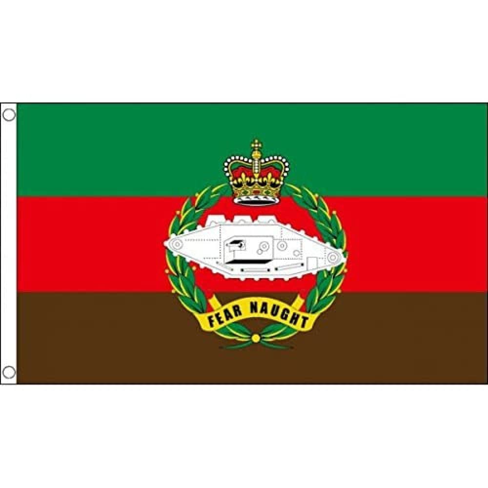 AZ FLAG - United Kingdom Royal Tank Regiment Flag - 3x5 Ft - 100D Polyester British Army Banner with Two Metal Grommets - Fade Resistant - Vivid Colors - 3' x 5' Feet - 150x90 Cm
