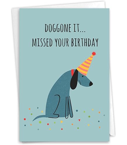 Old English Co. Snail Belated Happy Birthday Card - View #2