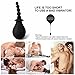 Silicone Anal Cleaner Enema Bulb with Soft Beads, 5.11 Ounce.