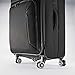 American Tourister Zoom Softside Luggage with Spinner Wheels, Black, Carry-On 21-Inch