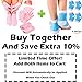 Gel Moisturizing Spa Gloves and Socks for Dry Feet - Fast Cracked Heel Repair And Simple Foot Skin Care with these Gel Foot Sleeves for Women and Men by EHOLIFE (2 Pairs) (pink)