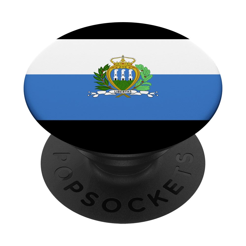 Retro San Marino Flag Vintage Sammarinese Flag Sammarinese PopSockets PopGrip: Swappable Grip for Phones & Tablets