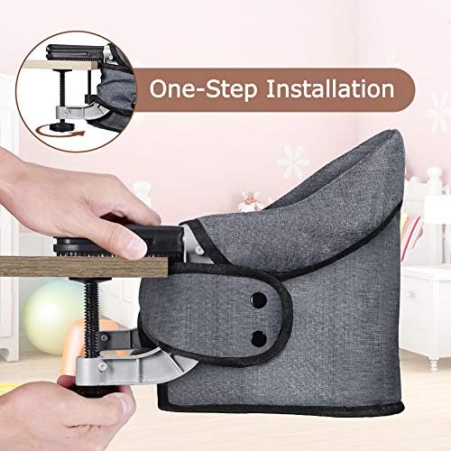 Hook On Chair, Clip on High Chair, FoldFlat Storage Portable Baby