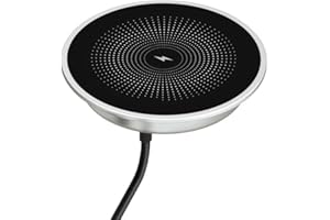 15W Fast Charging Invisible Wireless Charger - Under Desk/Desktop Wireless Charger, Hidden Desk Qi Chargring Compatible with 