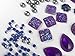 400 Pcs of Assorted Purple Pearl Finish, Iridescent Flat Back Tear Drop Beads Cabochons Assorted Sizes 4mm-18mm