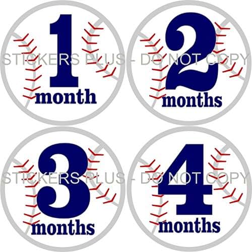 Download Amazon.com: Baby Boy Month Stickers Monthly Baby Milestone ...