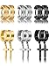 6 Pairs of Cross Earrings Dangle Hinged Earrings Stainless Steel Cross Hoop Earrings and Stud Earrings for Men and Women Wearing