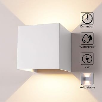 7w Dimmer Wandleuchte Aussen Wandlampe Wasserdicht Mit Einstellbar