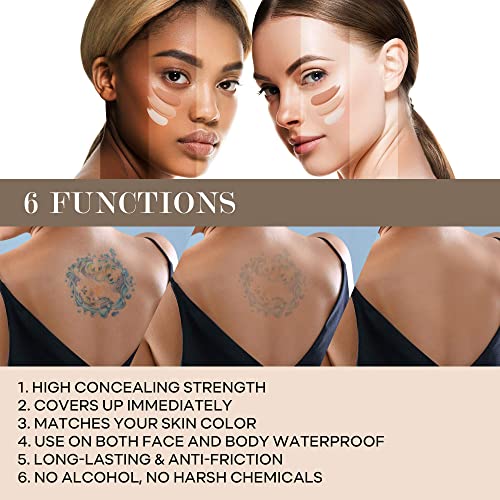 Glossiva Tattoo Concealer Skin Concealer Waterproof For Dark