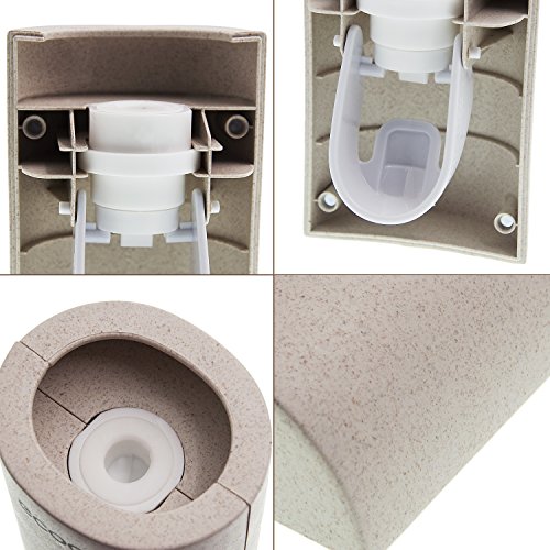 Automatic Toothpaste Dispenser Set with Wall Mounted Kids Hands Free Toothpaste Squeezer For Kids Shower Bathroom Sink. FDA and LFGB Listed. Pack Of 1 (1 Pack)