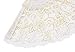 Amajiji Folding Hand Fans,Fashion Elegant Flower Rose Lace Chinese/Japanese Folding Fan (White)