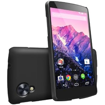 Nexus 5 Case, Ringke [Slim] Snug-Fit Slender [Tailored Cutouts] Extreme Lightweight & Thin Scratch Resistant Superior Coating PC Hard Skin cover for Google Nexus 5 - SF Black