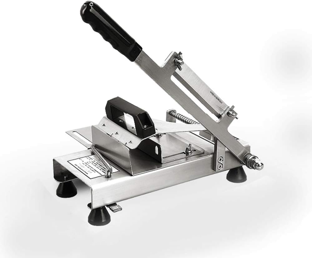 RBH Manual frozen meat slicer, stainless steel meat slicer, beef and mutton roll, meat food slicer, made of 304 stainless steel, suitable for home and restaurant