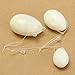 ELEGIANT Set of 3 Natural White Jade Egg for Kegel Exercise Pelvic Floor Muscles Vaginal Exercise Yoni Egg Ben Wa Ball Health Care for women gift