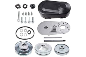 PARTSCHOICE 212cc Torque Converter 6.5 HP 3/4" Go Kart Mini Bike Comet Clutch 10T 40/41 and 12T 35 Chain Predator Driver Pulley Replacement Set - 30 Series