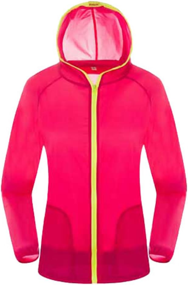Yuanu Lovers Outdoor Sport Anti-UV Long Sleeve Hooded Skin Windbreaker Thin Lightweight Breathable Quick-Drying Solid Color Sunscreen Jacket
