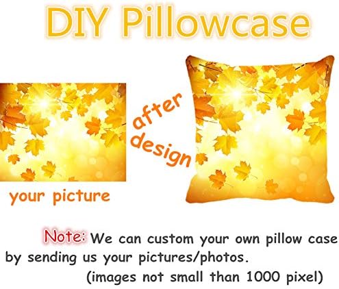 WUWE® Beautiful Peacock Tail Personalized Square Cotton Blend Linen PillowCase Decor Cushion Covers 18x18 Inch (PACK of Four)