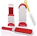 Brush for Pet Hair and Lint Remover with Self-Cleaning Base - Cat and Dog Hair Remover Brush for Clothes, Furniture and Carpet (No Sticky Rollers, More Time for Grooming & Cuddles with Your Pets!)