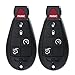 ECCPP M3N5WY783 267F-5WY783 2-Pack Keyless Entry Remote Car Key Fob Replacement for 2008-2010 Fit for Chrysler 300 2.7L 2008-2010 Fit for Chrysler 300 3.5L 5 Button