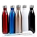 Sfee 25oz Vacuum Insulation Water Bottle - Double Wall, BPA-Free, Stainless Steel, Leak Proof-Large Cola Sports Travel Bottles Cup Perfect for Men, Outdoor, Fitness, Camping, Cycling + Cleaning Brush