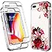ACKETBOX iPhone 8 Plus Case/iPhone 6s Plus Case/iPhone 6 Plus Case/iPhone 7 Plus Case Floral Design PC Case and TPU Cover Full Body Protective Cover for iPhone 8/7/6s/6 Plus