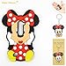 LG K7 Case,LG K7 Soft Silicone Gel Rubber Case,Robot Minions 3D Cartoon Red Mouse Minnie Skin Case Cover for LG K7 +Cartoon Key Chain