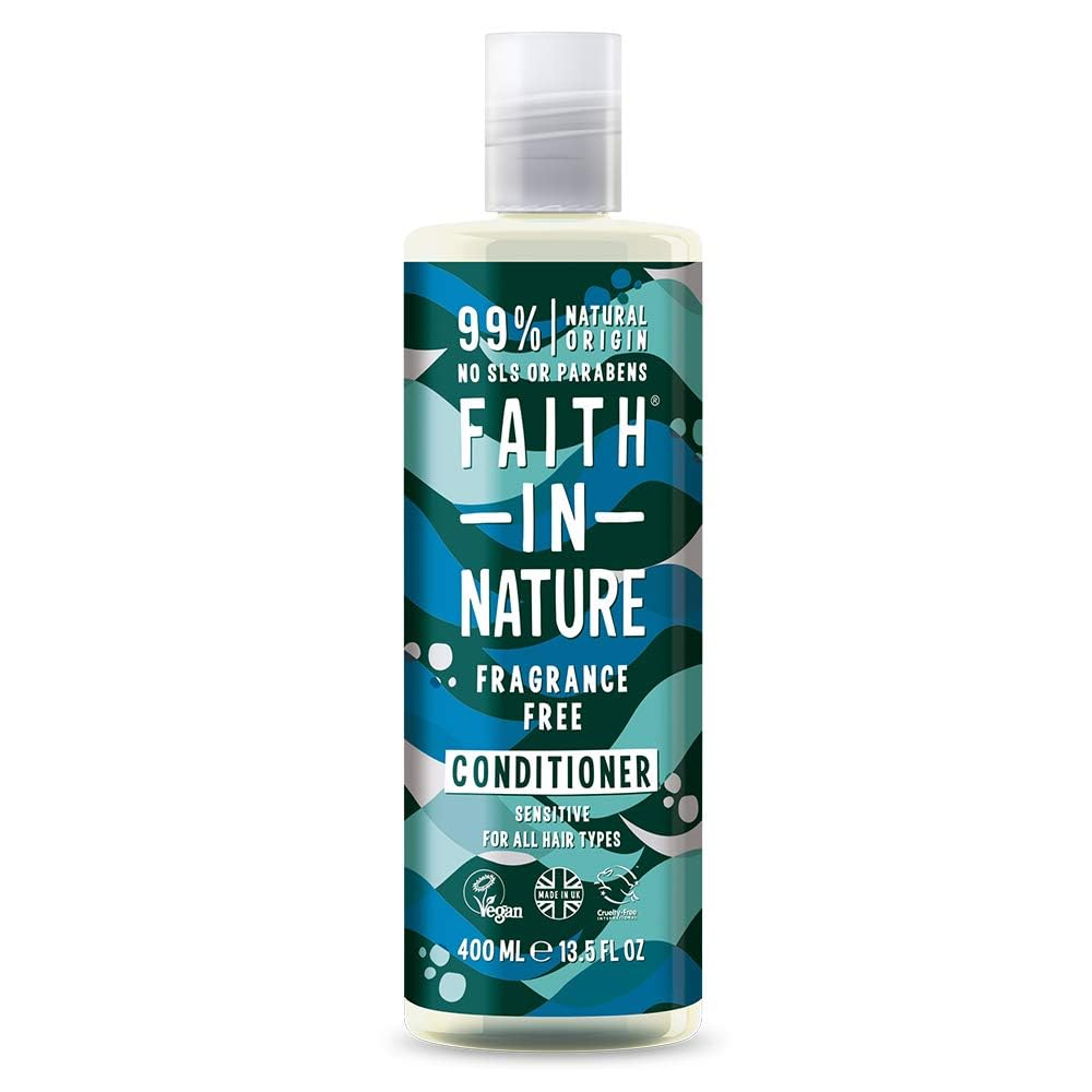 Faith In Nature Natural Fragrance Free Conditioner, Sensitive, Vegan and Cruelty Free, No SLS or Parabens, For All Hair Types, 400 ml โ image 1