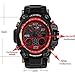 SINOBI Men's Sport Watch Digital Analog Waterproof Military LED Rubber Strap Wrist Chronograph Watch
