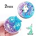 Fairy Fluffy Crystal Cloud Slime Putty 2 Pack, Mermaid Fish Tail Granule Shape Slime 60ml + 80ml Fairy Fluffy Random Unicorn Cloud Putty Scented Stress Clay Toy for Kids and Adults - iWeller.