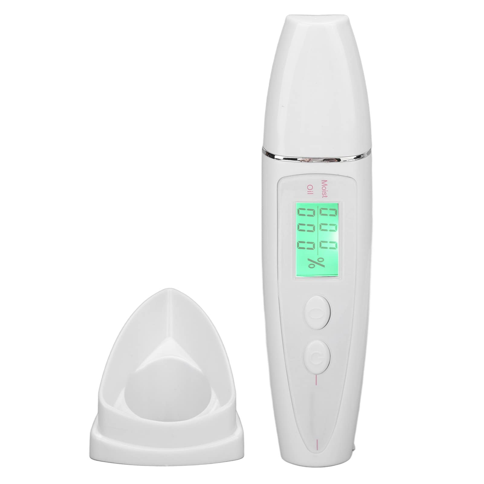 Photo 1 of Digital Skin Detector Pen Skin Facial Skin Tester Analyzer Water Oil Tester Analysis Machine with LCD Display Skin Care Portable Digital Skin Detector Pen for Home Beauty (White)